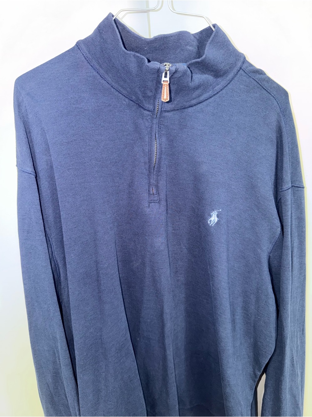 Polo by Ralph Lauren Navy Quarter-Zip Pullover with Pony